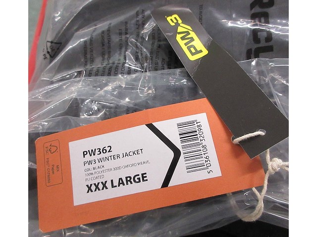 Portwest pw362 winterjas black 3xl - afbeelding 3 van  3