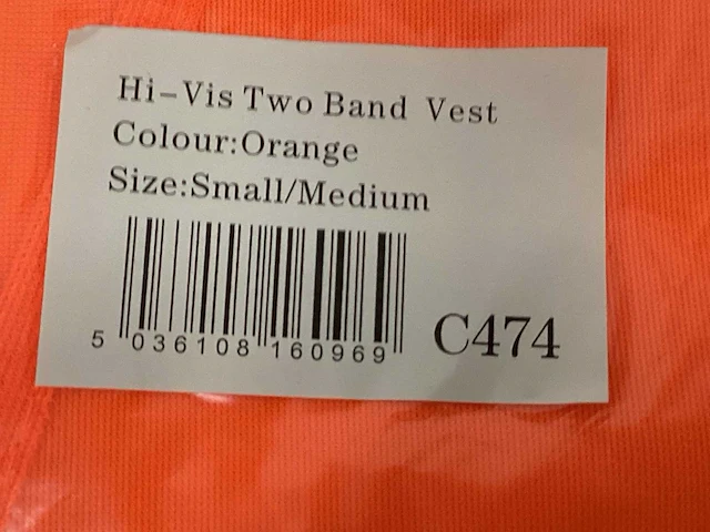 Portwest veiligheidsvest oranje (40x) - afbeelding 3 van  4
