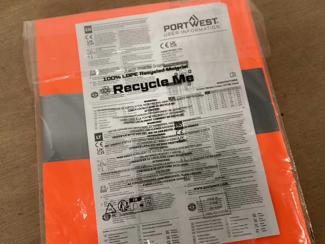 Portwest veiligheidsvest oranje (40x) - afbeelding 4 van  4
