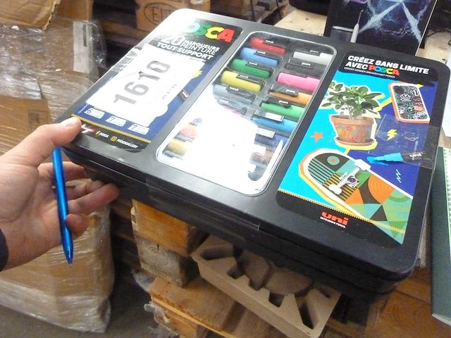 Posca 20-delige markers koffer - pop kleuren (x2) - afbeelding 2 van  2