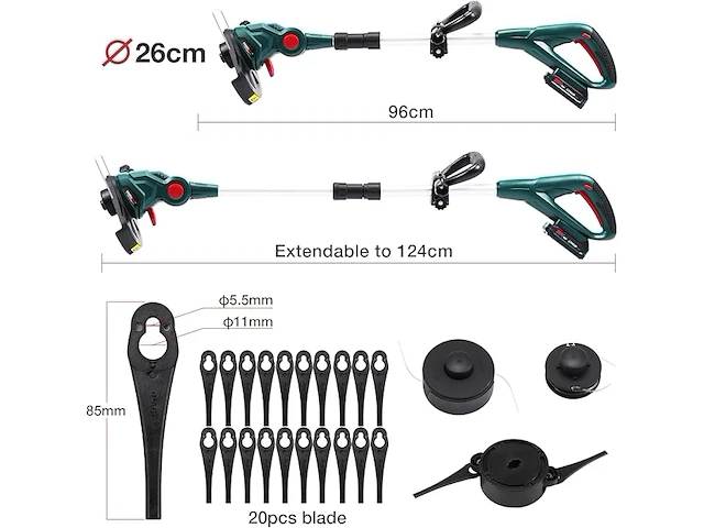 Posenpro accu-grastrimmer - afbeelding 4 van  5