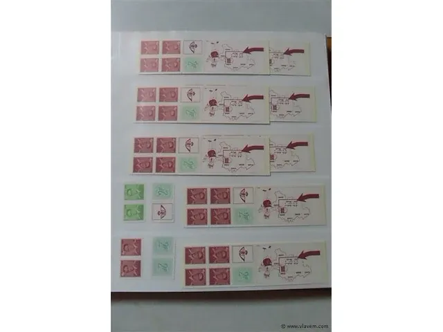 Postzegel album boekjes belgië - afbeelding 2 van  33