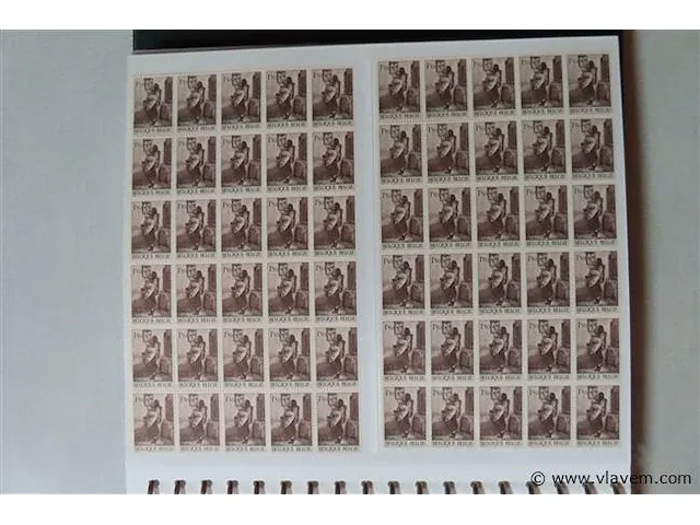Postzegel album en postkaarten belgië - afbeelding 2 van  39