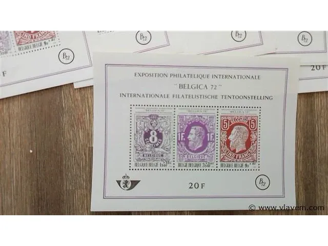 Postzegelvellen belgië 10 vellen - afbeelding 2 van  3