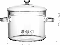 Pot van borosilicaatglas - afbeelding 2 van  3