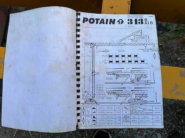 Potain 313 b a1 - 1989 - afbeelding 6 van  19