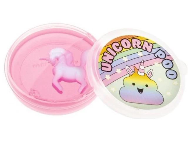 Potje unicorn poo slijm roze - afbeelding 3 van  7