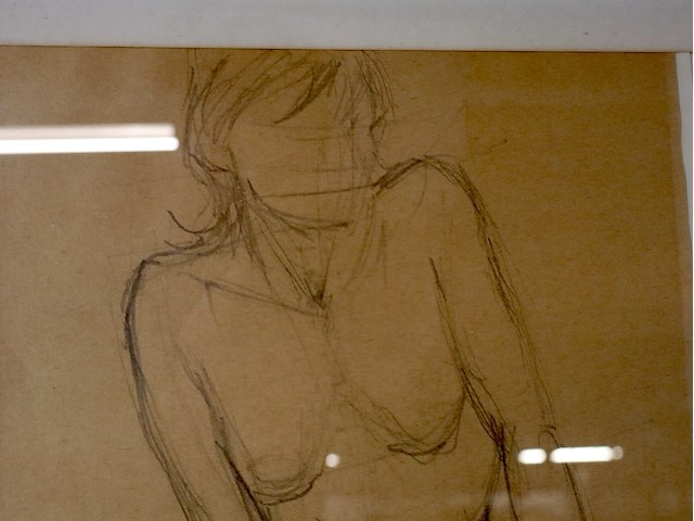 Potloodschets in kader (x2) - afbeelding 3 van  6