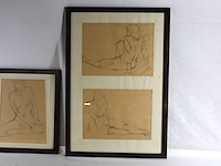 Potloodschets in kader (x2) - afbeelding 4 van  6