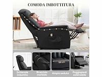 Power lift stoel relaxfauteuil - zwart - afbeelding 4 van  5