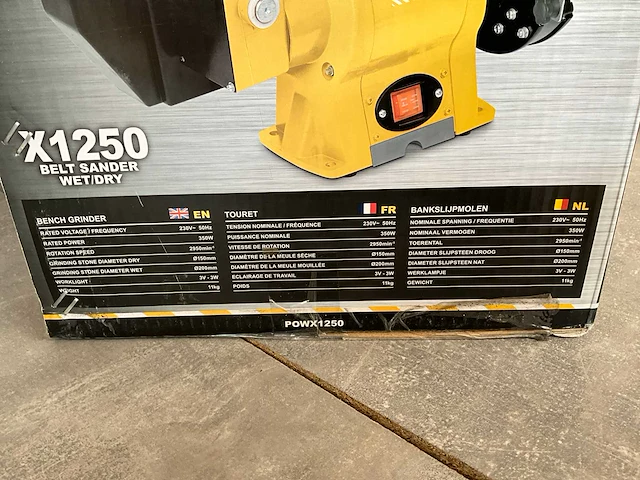Power plus bankslijpmolen x1250 - afbeelding 2 van  5