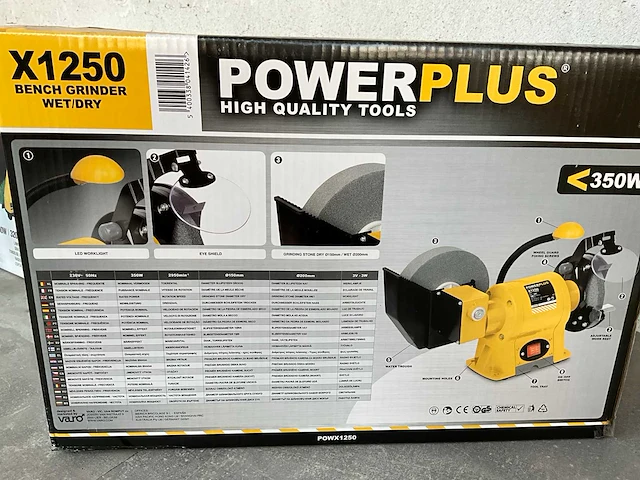 Power plus bankslijpmolen x1250 - afbeelding 4 van  5
