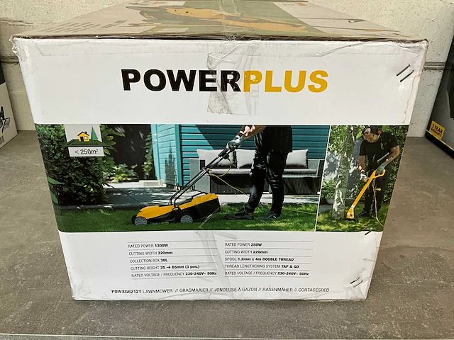 Power plus powxg6212t grasmaaier 1300 watt 320 mm + grastrimmer 250 watt 220 mm - afbeelding 3 van  5