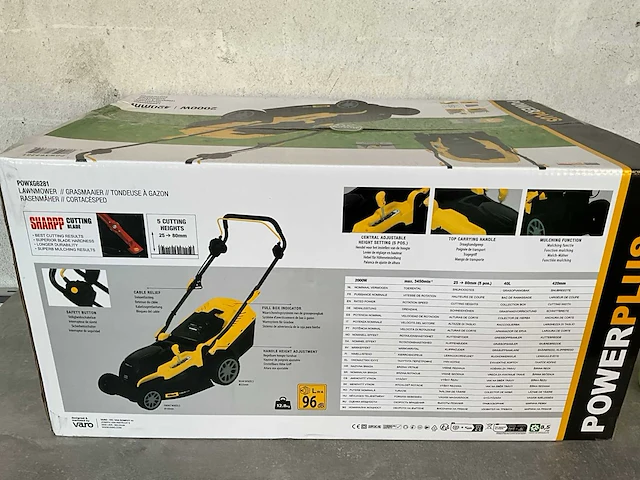 Power plus powxg6281 grasmaaier - afbeelding 4 van  6