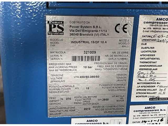 Power system industrial 15/df 10a schroefcompressor - afbeelding 5 van  7