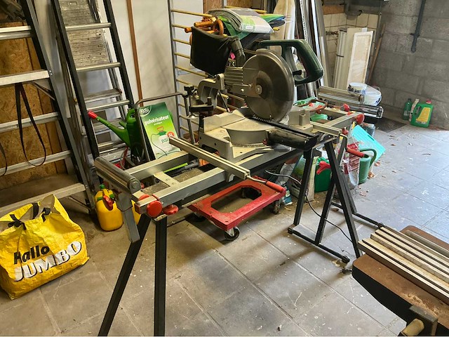 Power tool j1g-zp-255 afkortcirkelzaagmachine met statief - afbeelding 2 van  5