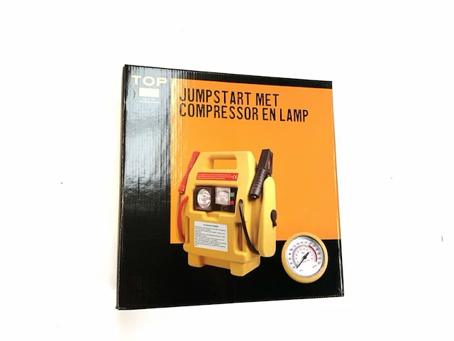 Powerbooster / jumpstart met compressor en lamp - afbeelding 6 van  7