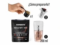 Powergym sport nutrition isowhey 100 chocolate flavour - afbeelding 2 van  4