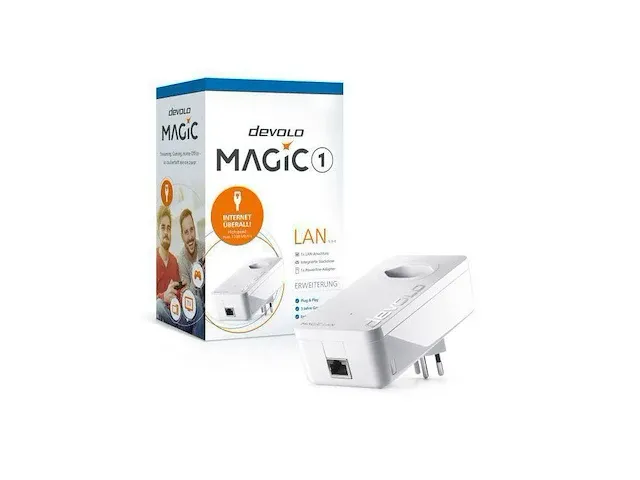 Powerline magic1 lan addevoloapter 1.2gbps - afbeelding 1 van  3
