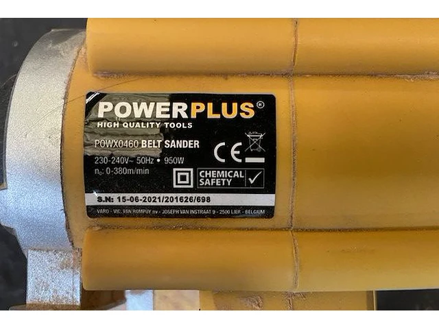 Powerplus electrische bandschuurmachine - afbeelding 3 van  6