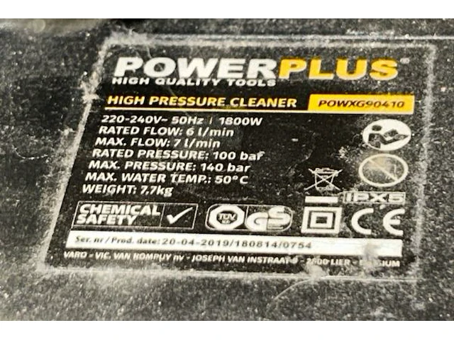 Powerplus hogedrukreiniger - afbeelding 6 van  9