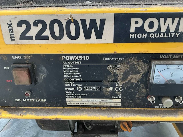 Powerplus x510 stroomgenerator - afbeelding 3 van  6