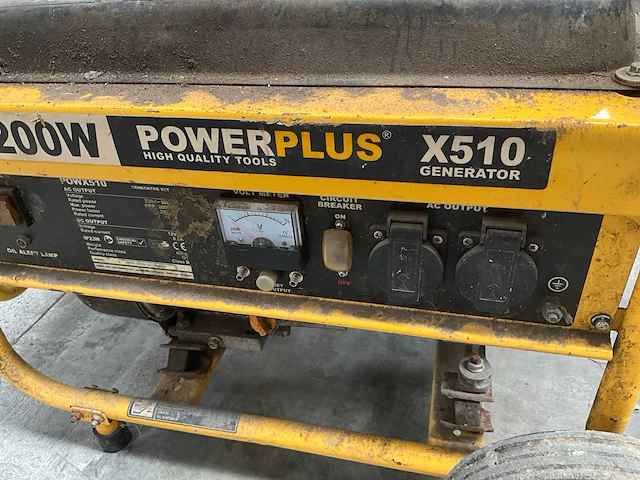 Powerplus x510 stroomgenerator - afbeelding 5 van  6