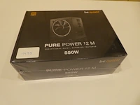 Powersupply bequiet! 550w purepower12m nieuw in doos - afbeelding 1 van  2