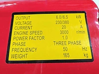 Powertech pg6500ds stroomgenerator - afbeelding 2 van  5