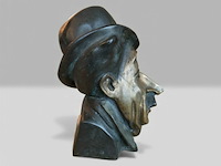 Prachtig bronzen hoofd, - afbeelding 2 van  7