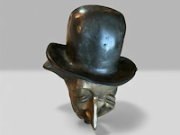 Prachtig bronzen hoofd, - afbeelding 5 van  7