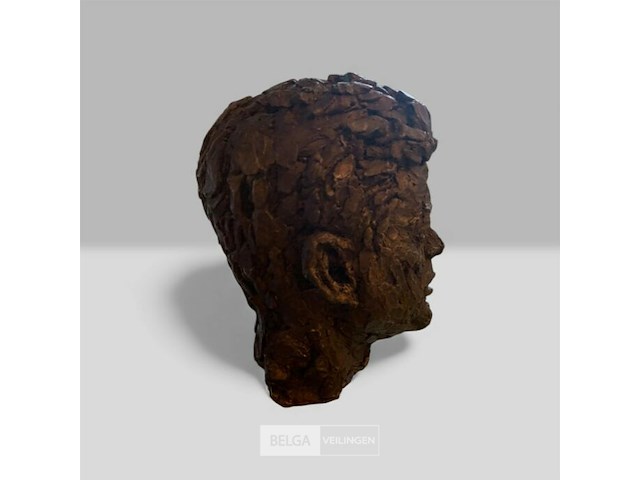 Prachtige bronzen kop john fitzgerald kennedy (jfk) - afbeelding 3 van  5