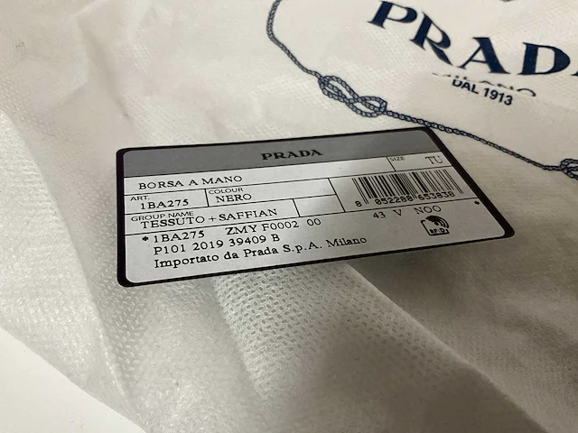 Prada 1ba275 handtas - afbeelding 2 van  10