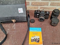 Praktica fotocamera en lenzen - afbeelding 1 van  10