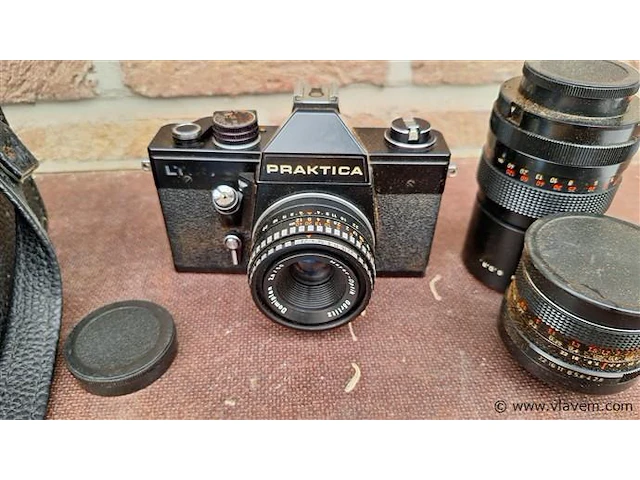 Praktica fotocamera en lenzen - afbeelding 3 van  10