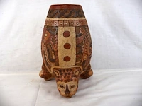 Pre colombiaanse terracotta pot - afbeelding 4 van  4