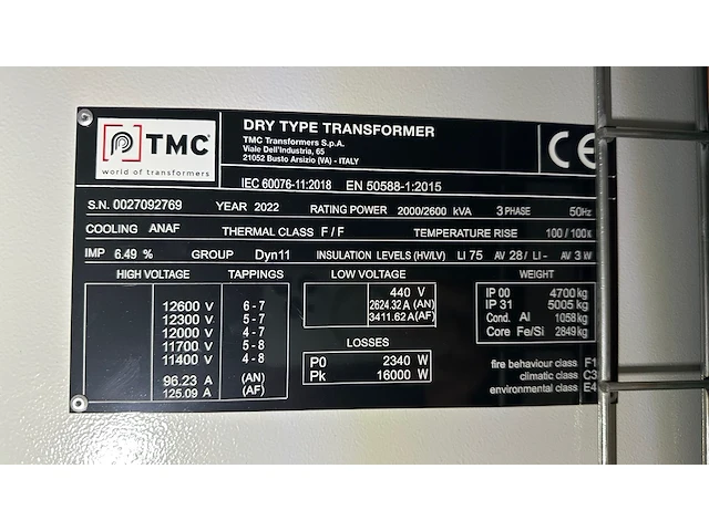 Pre-process power transformer 1 tmc - afbeelding 3 van  5