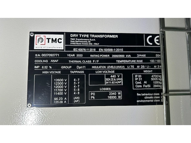 Pre-process power transformer 2 tmc - afbeelding 2 van  5