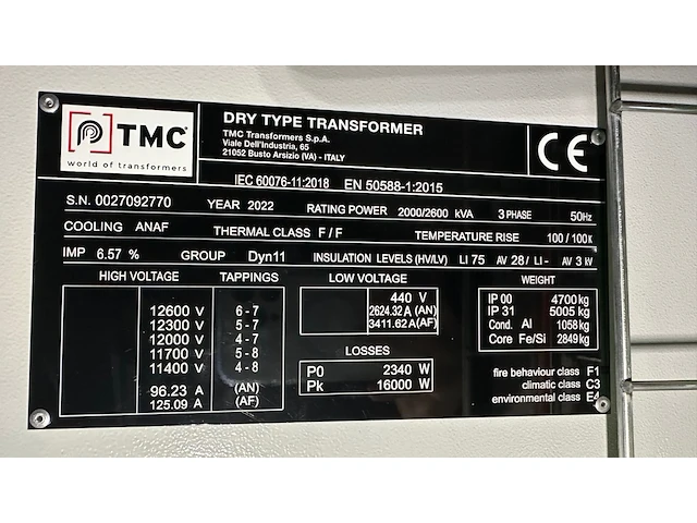 Pre-process power transformer 2 tmc - afbeelding 4 van  5