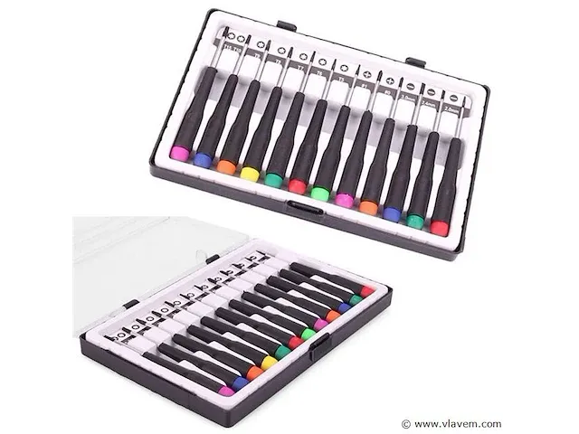 Precisie torx schroevendraaiers set 12-delig 2 stuks - afbeelding 1 van  1