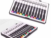 Precisie torx schroevendraaiers set 12-delig 2 stuks - afbeelding 1 van  1