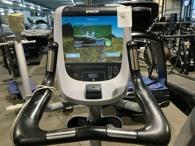 Precor 885 p80 uprightbike home trainer - afbeelding 3 van  6