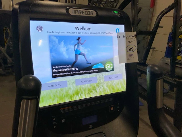 Precor 885 p80 uprightbike home trainer - afbeelding 5 van  6