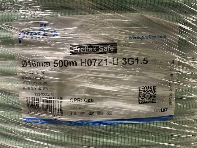 Preflex vob3g1,5 500 m stroomkabel (2x) - afbeelding 3 van  3