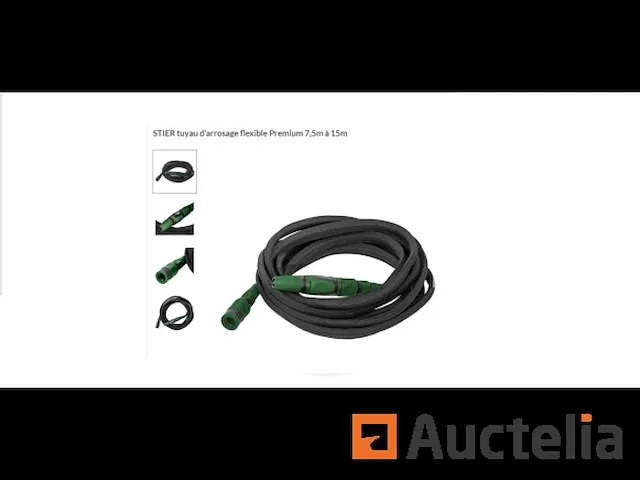 Premium flexibele tuinslang 7,5 m tot 15 m stier - afbeelding 1 van  2