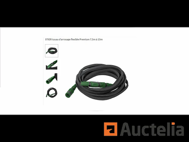 Premium flexibele tuinslang 7,5 m tot 15 m stier - afbeelding 1 van  2