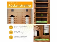 Premium infraroodcabine met volledig spectrum en gebiedsschijnwerper, 2 personen - afbeelding 8 van  13