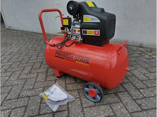 Premium stahl pr-100l luchtcompressor 100 liter - afbeelding 4 van  10