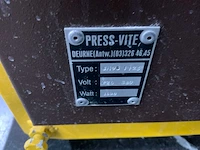 Press-vite 8m/98 1123 industriële strijktafel - afbeelding 9 van  9
