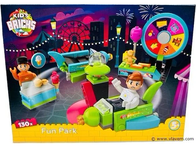 Pretpark - bouwset 130delig - afbeelding 1 van  1
